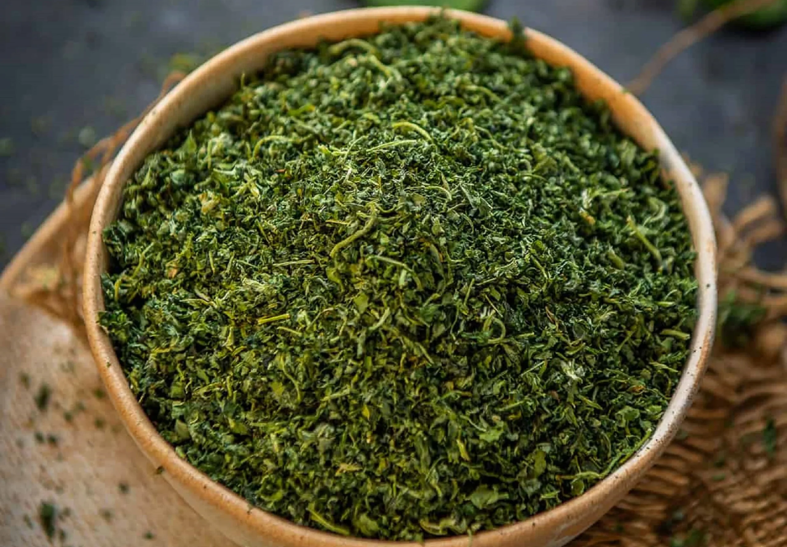 Premium Kasuri Methi – Naturally Aromatic Dried Fenugreek Leaves